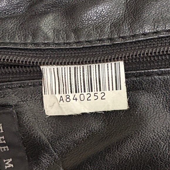 Men's Black Leather Jacket with Fur Collar - Picture 15 of 15